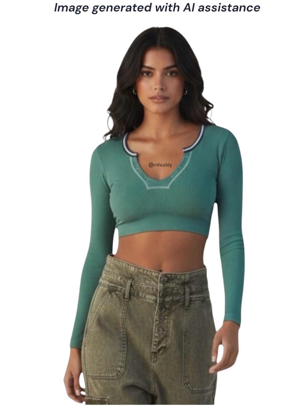 UO Out From Under XS/S seamless long sleeve crop top